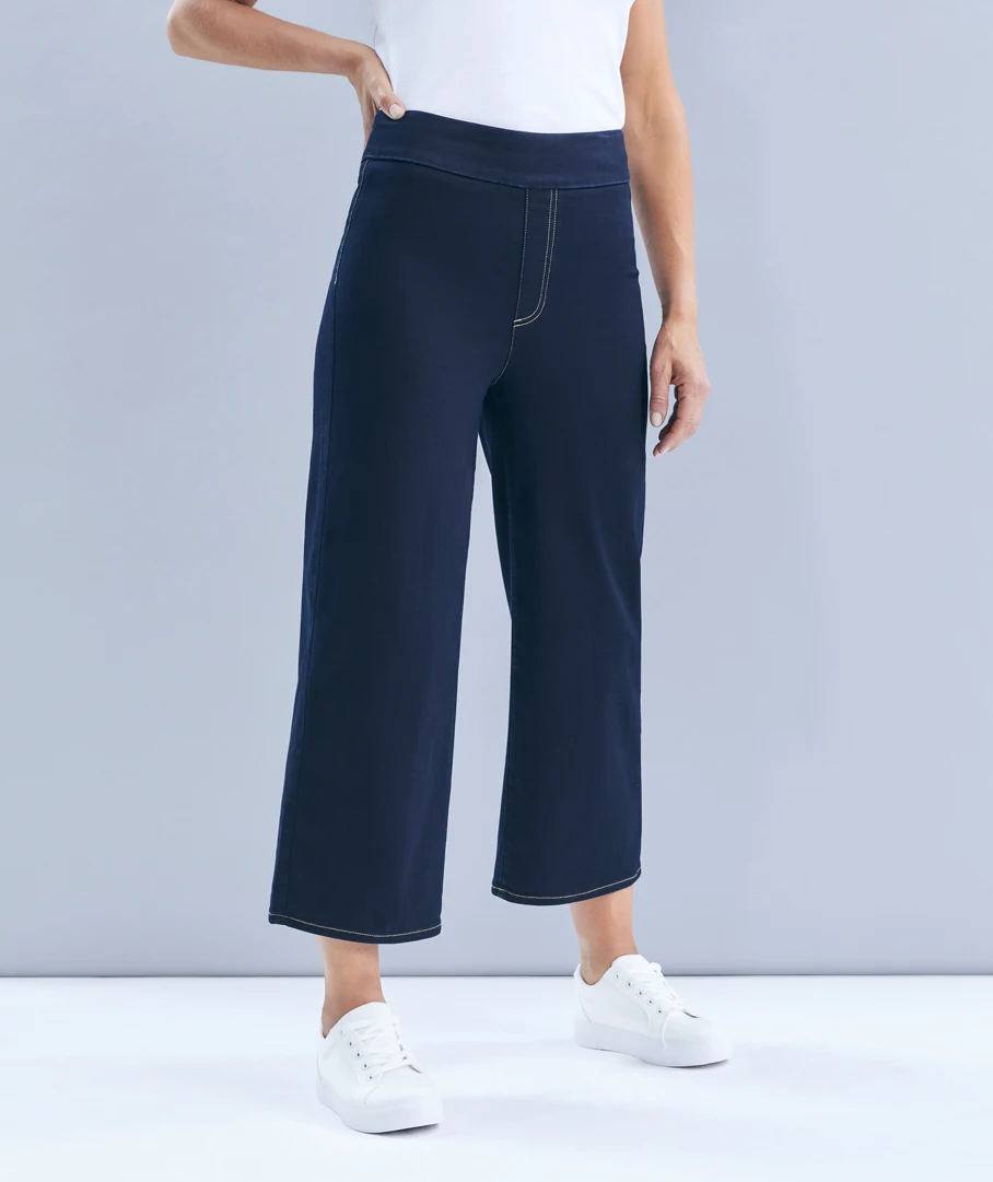 Denim Culotte - Rinse Wash 59 Denim Culotte - Rinse Wash