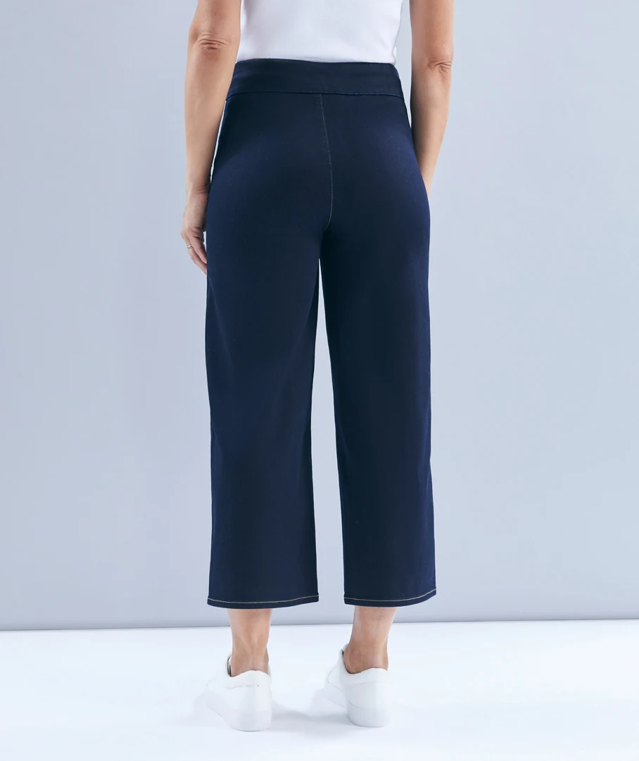 Denim Culotte - Rinse Wash 66 Denim Culotte - Rinse Wash