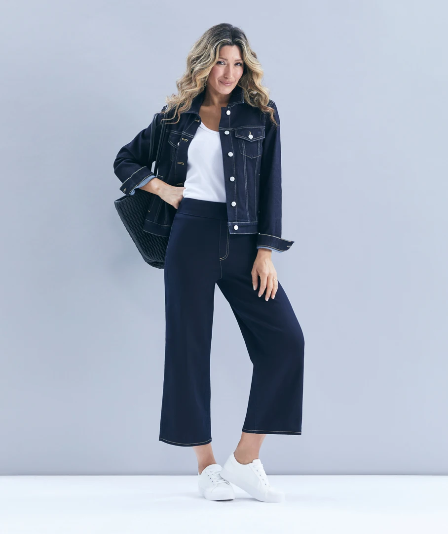 Denim Culotte - Rinse Wash 52 Denim Culotte - Rinse Wash