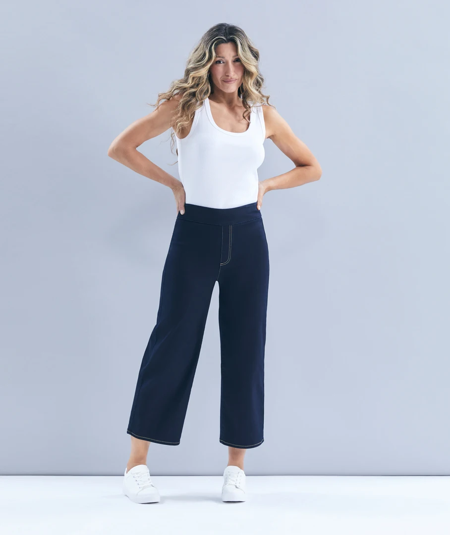Denim Culotte - Rinse Wash 53 Denim Culotte - Rinse Wash