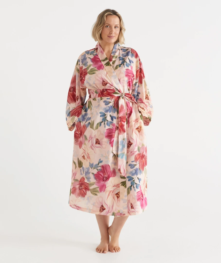 Vintage Floral Robe - Pink 8 Vintage Floral Robe - Pink